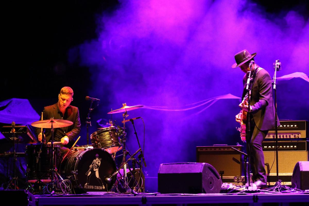 American rock musician, songwriter, and singer, Alejandro Escovedo opens for the band 400 Unit joining Headliner American singer-songwriter, Jason Isbell at Rupp Sports Arena on September 6, 2024, in Lexington, Ky.