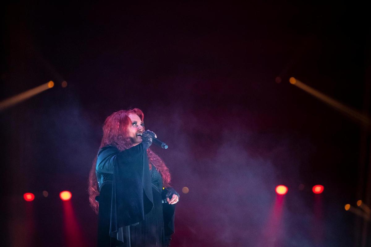 Wynonna Judd performs as The Judds: The Final Tour visits Rupp Arena in Lexington, Ky., on Saturday, Oct. 29, 2022.