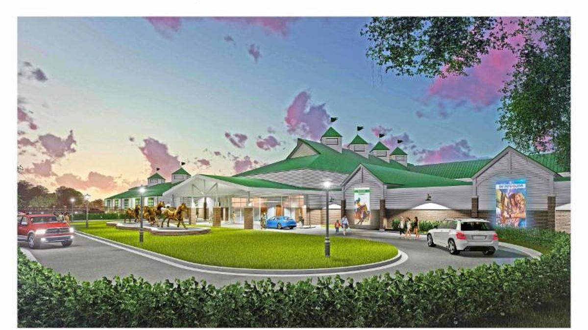 A rendering of Oak Grove Meadows, Kentucky Downs’ proposed harness track and gambling parlor for the town near Fort Campbell.