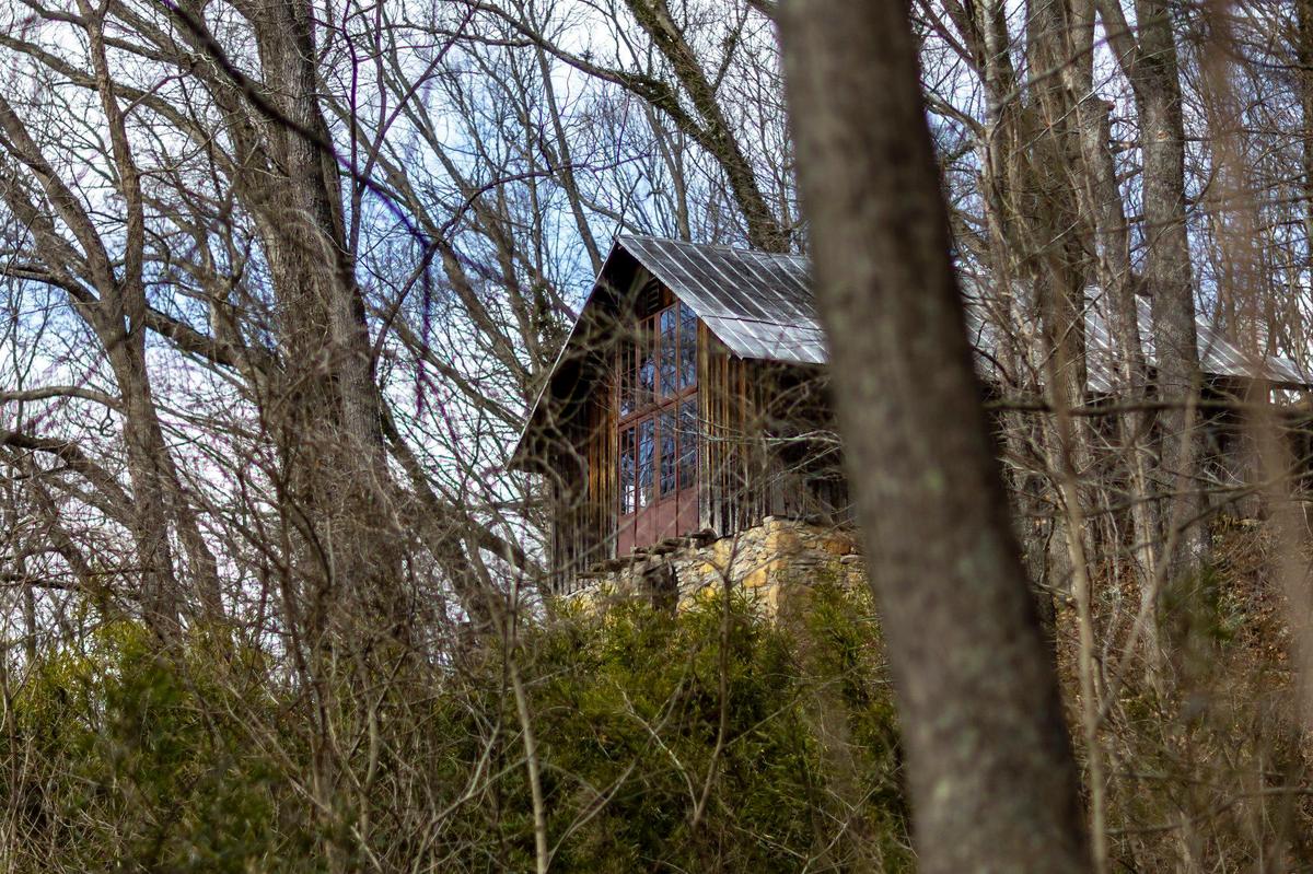 The residence at Payne Hollow is photographed in Trimble County, Ky., on Thursday, March 6, 2025. Harlan and Anna Hubbard lived off their land in a very remote and sustainable way for about 40 years at Payne Hollow.