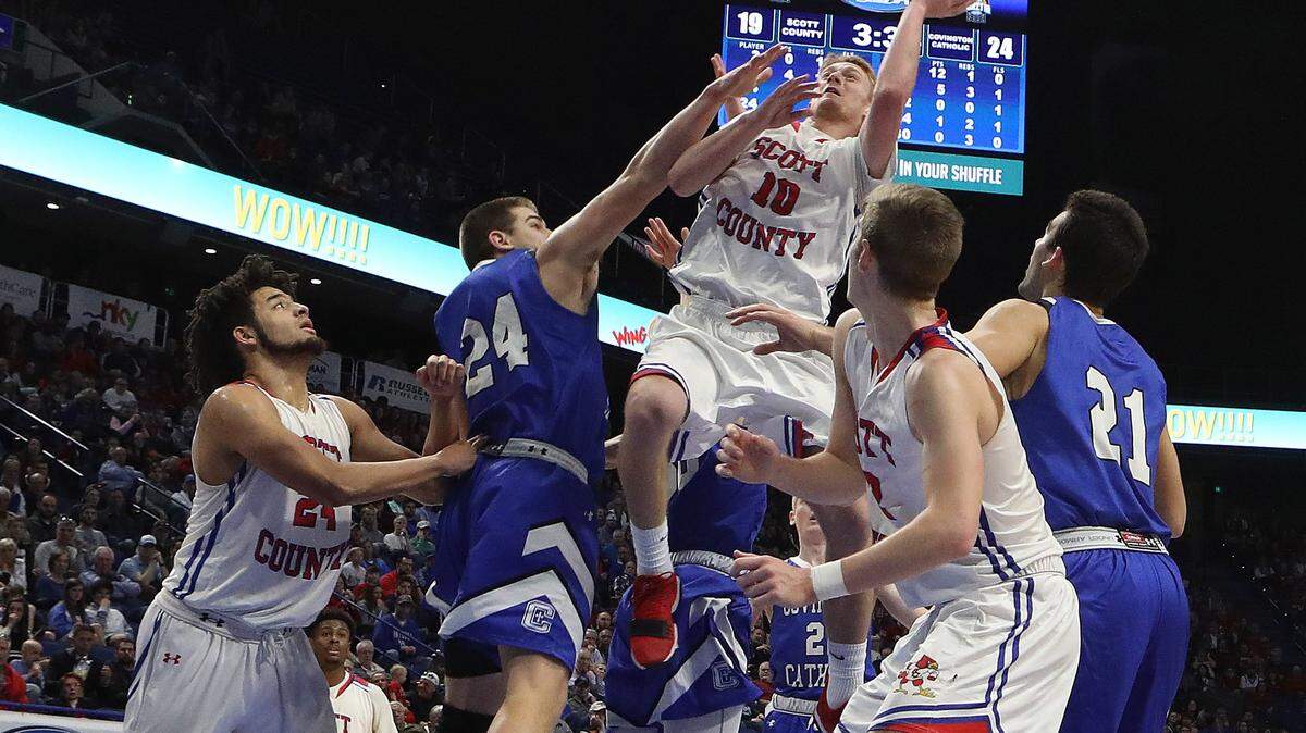 Covington Catholic defeated Scott County in the boys’ Sweet Sixteen title game last year. The two could meet in the first round this year.