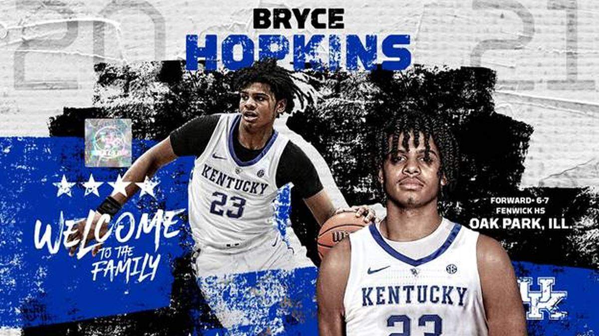 UK officially announced the signing of Bryce Hopkins on Nov. 11, 2020.