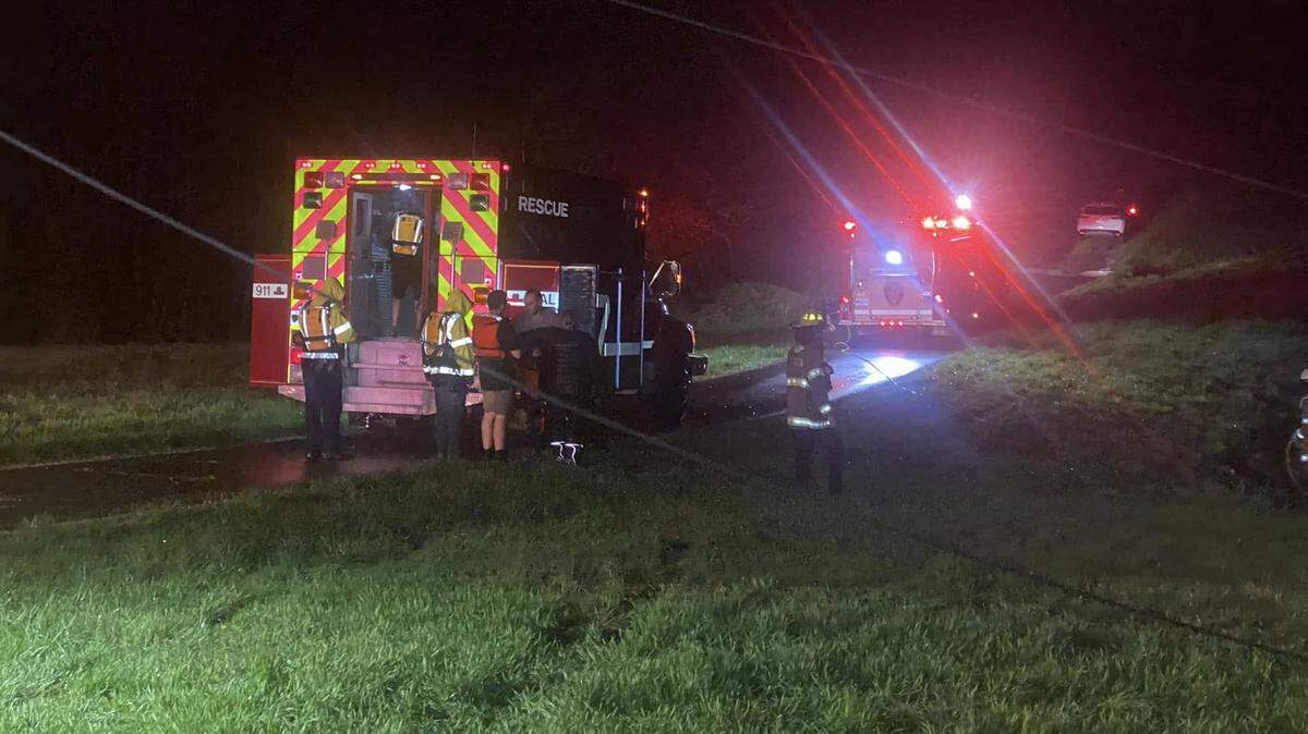 A body was pulled from a submerged vehicle in Nelson County late Sunday evening.