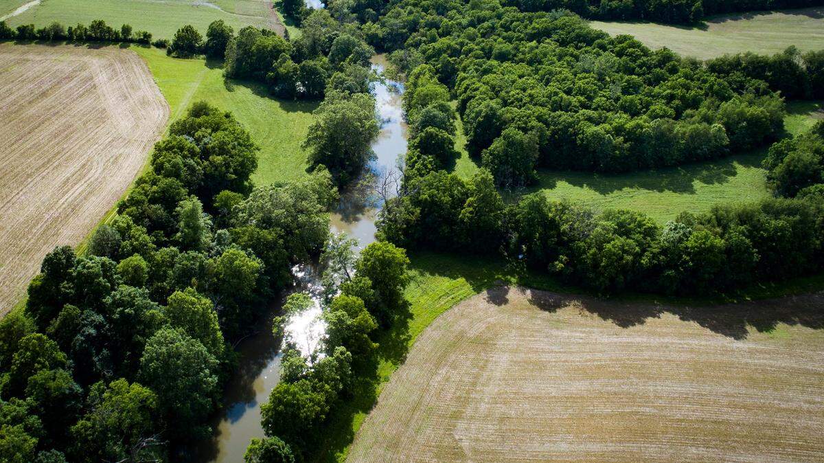 The Elkhorn Creek between Woodford and Scott would be part of a proposed RV park outside of Midway.