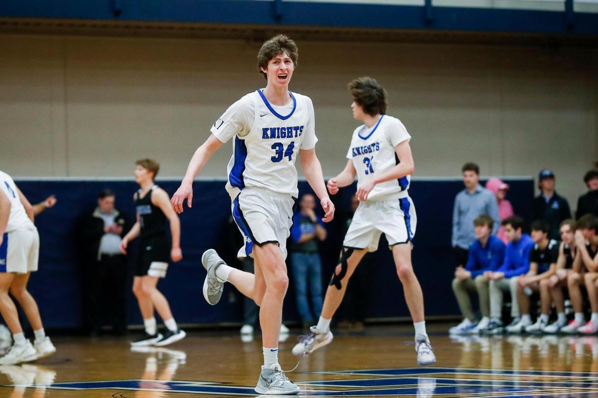 Lexington Catholic’s Reece Potter, who scored 13 points in Friday night’s win, was named 43rd District Tournament MVP.