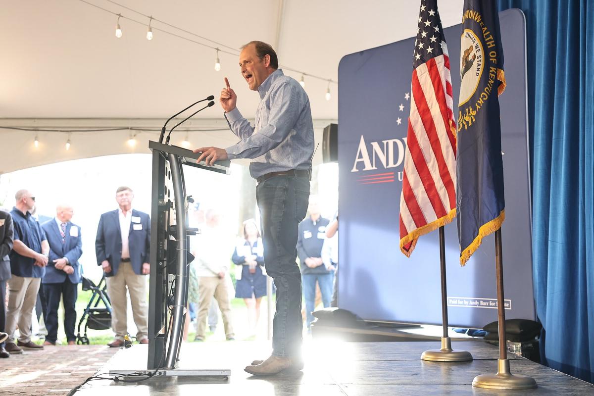 Rep. Andy Barr, a Lexington Republican currently representing Kentucky’s 6th Congressional District, announced he’s running to replace Mitch McConnell in the U.S. Senate.