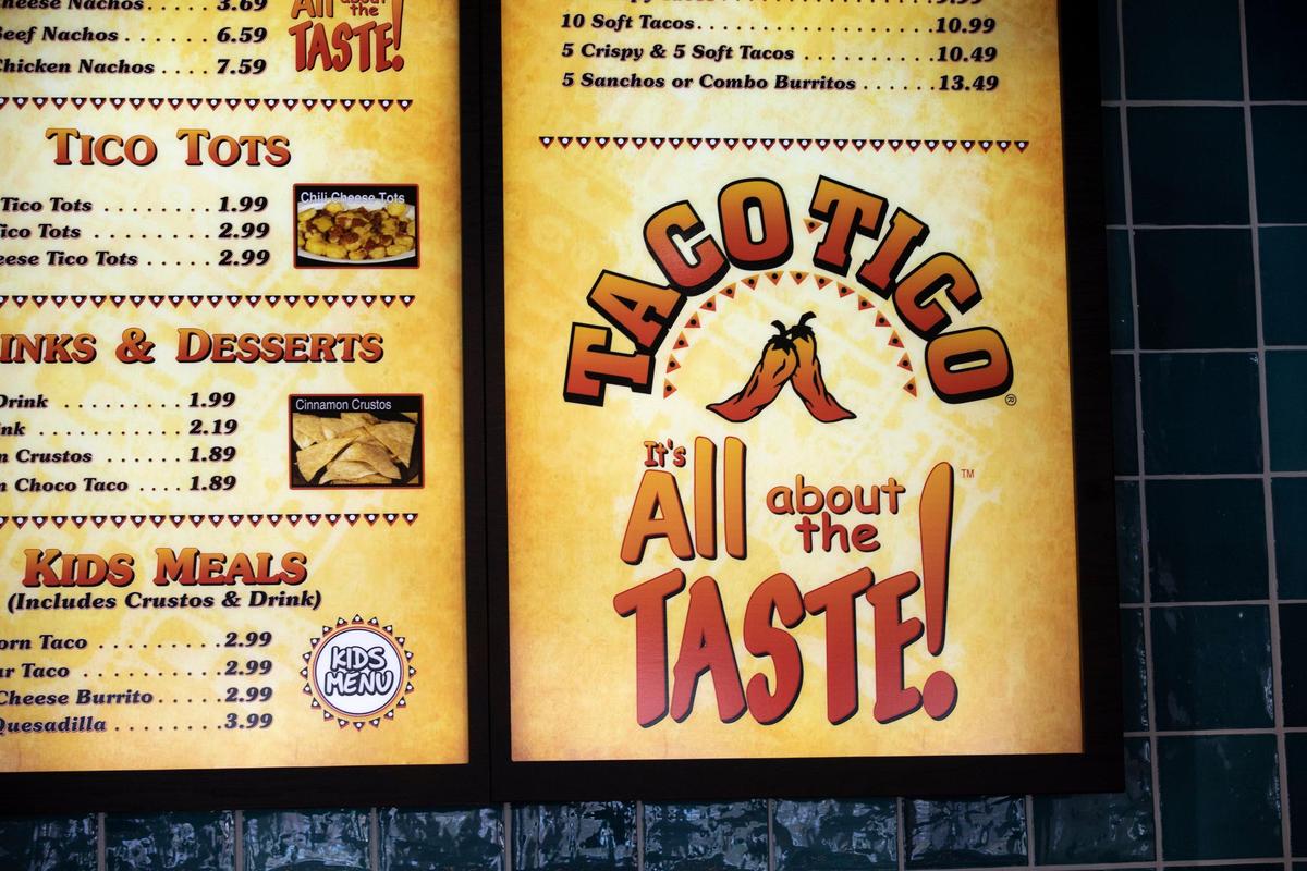 The new menu does include a new item: Tico Tots, which are flavored with special seasoning.
