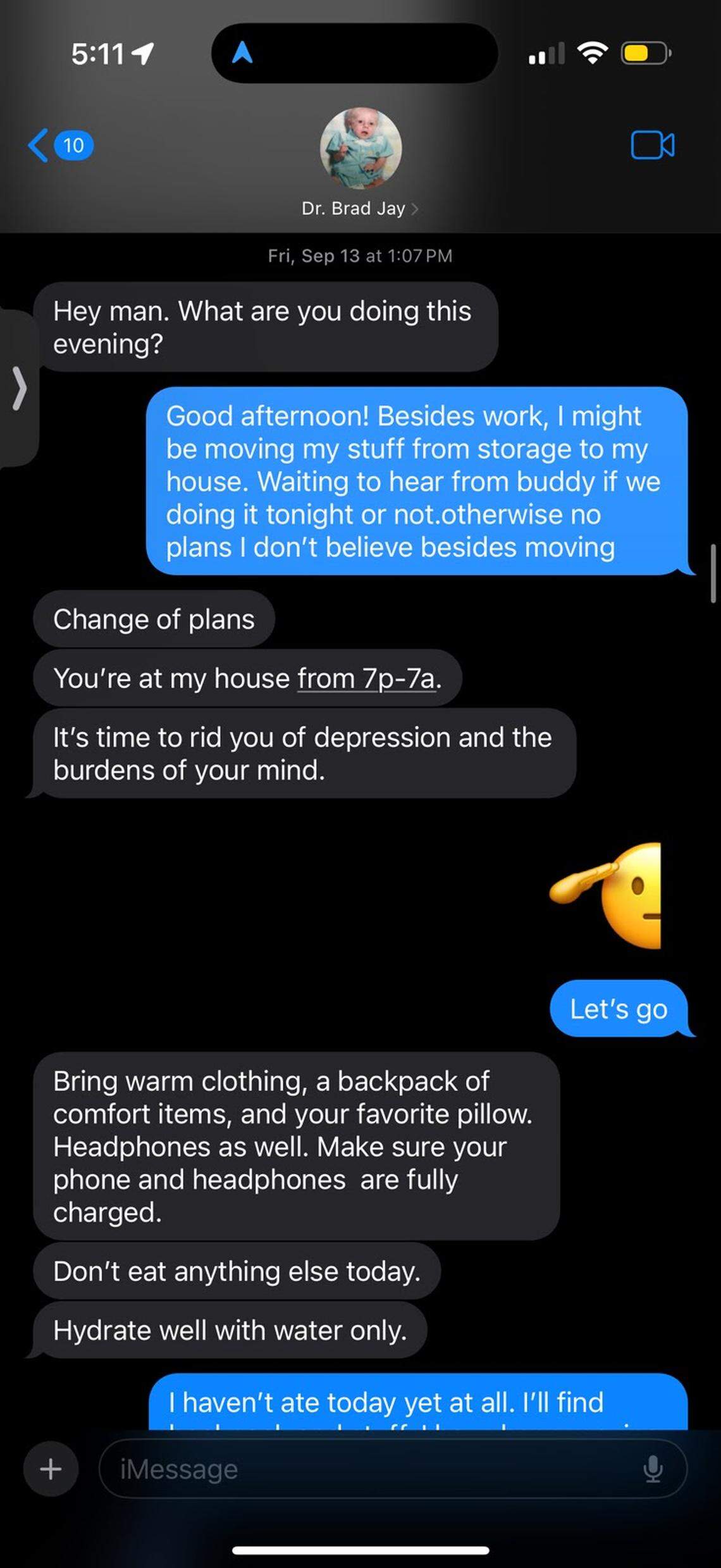 A text obtained by the Herald-Leader shows “Dr Brad Jay” Pagel ordering an employee to come to his house in Lexington. The employee was later given substances that made him unable to leave for nearly 24 hours.