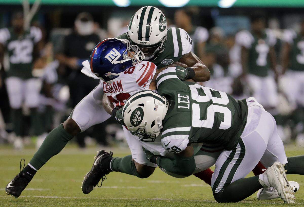 The Chiefs acquired linebacker Darron Lee (No. 58) Wednesday in a trade with the New York Jets.