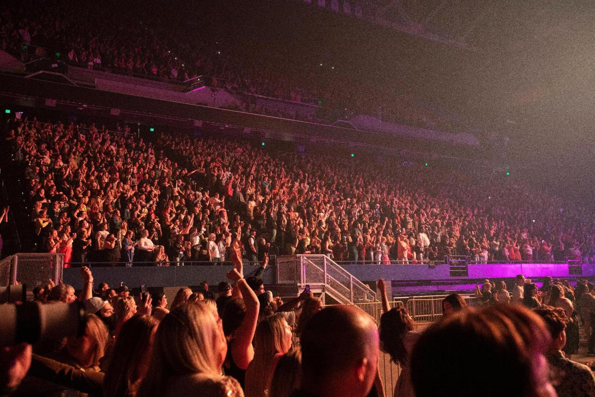 Fans gather to see rapper Lizzo perform on The Special Tour at Rupp Arena in Lexington, Ky., Saturday, April 22, 2023.