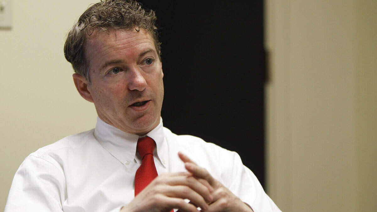 U.S. Sen. Rand Paul discussed his new book, "The Tea Party Goes to Washington", during an interview in the  state Capitol Annex in Frankfort, Ky., Tuesday, February 22, 2011. Charles Bertram | Staff