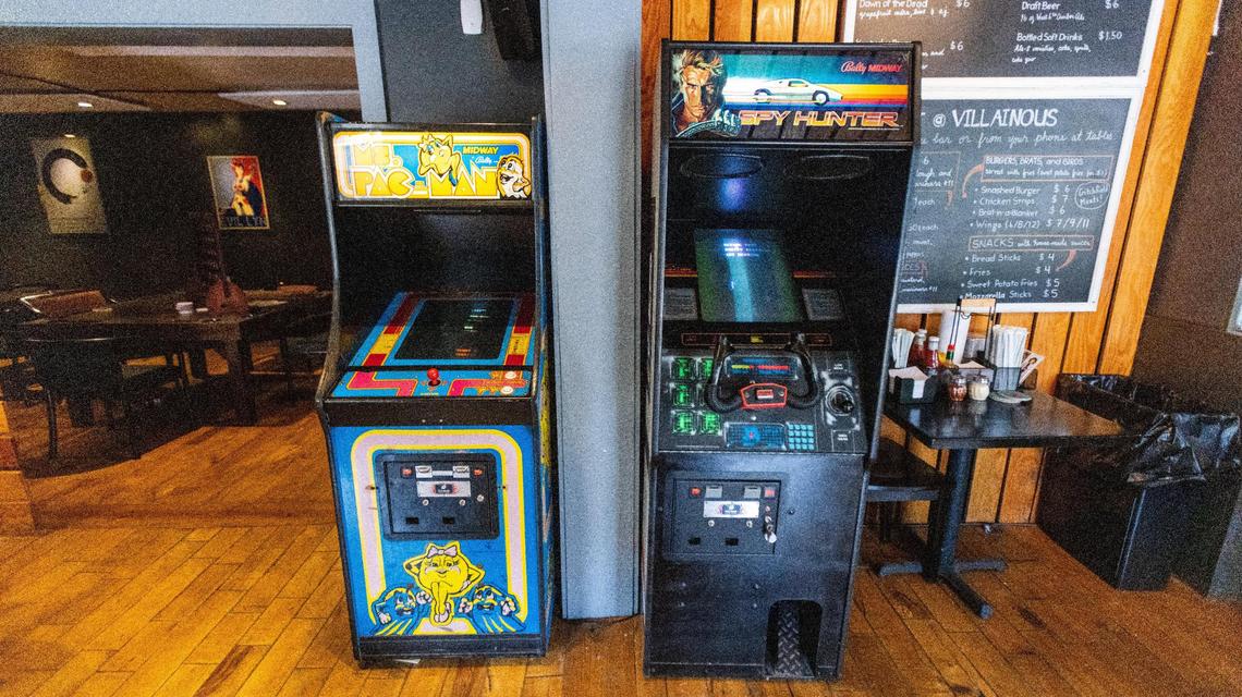 Villainous has several vintage arcade games including Ms. Pac-Man and Spy Hunter.
