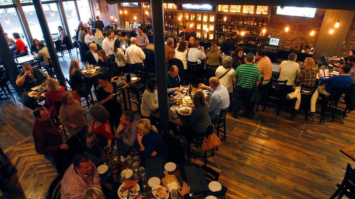 Bar and dining room at Tony’s in Lexington, Ky., Friday, February 19, 2016.