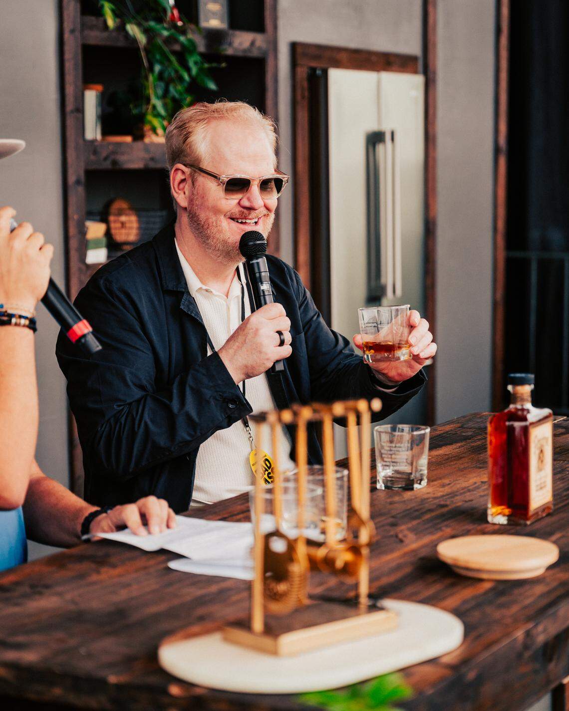 Comedian Jim Gaffigan talks about his Fathertime Bourbon at the Fork & Flask stage curated by Kroger. He’ll be returning this year.