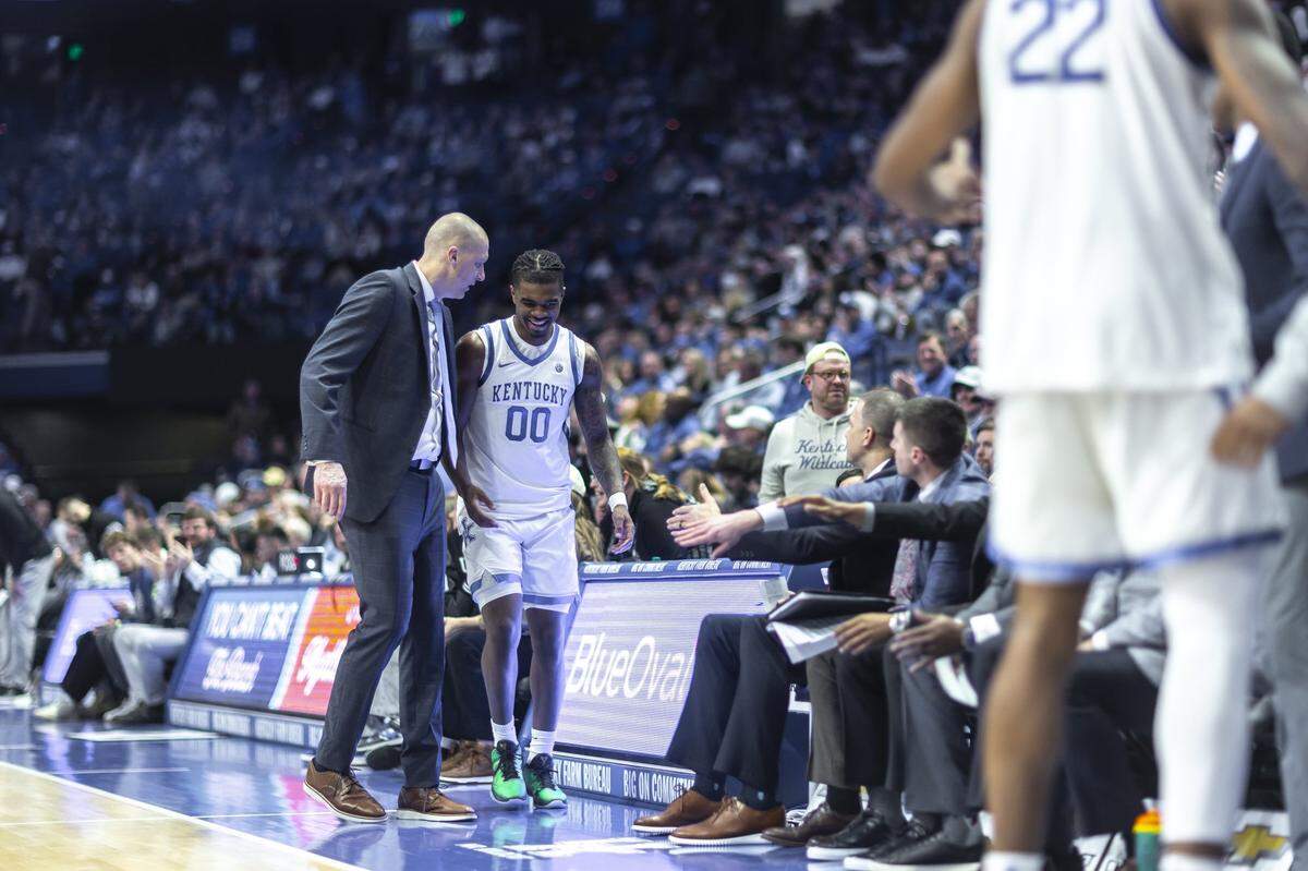 Otega Oweh has been Kentucky’s leading scorer in his first season under head coach Mark Pope.