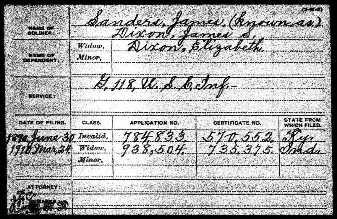 Historians have been able to pull a lot of information from the pension cards of U.S. Colored Troops soldiers.