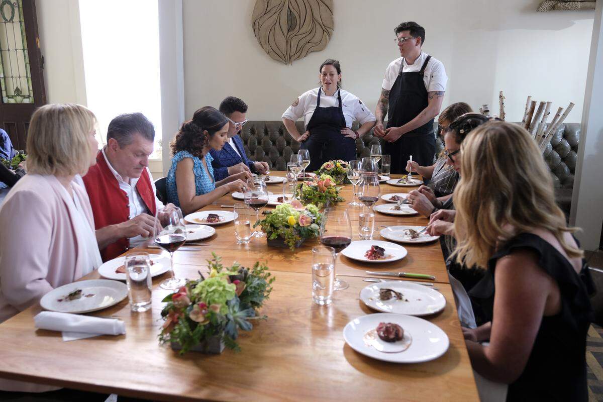 What will chefs Sara Bradley and Brian Young cook for judges Padma Lakshmi, Graham Elliot, Nancy Silverton and Tom Colicchio on Thursday’s episode of “Top Chef” Kentucky?
