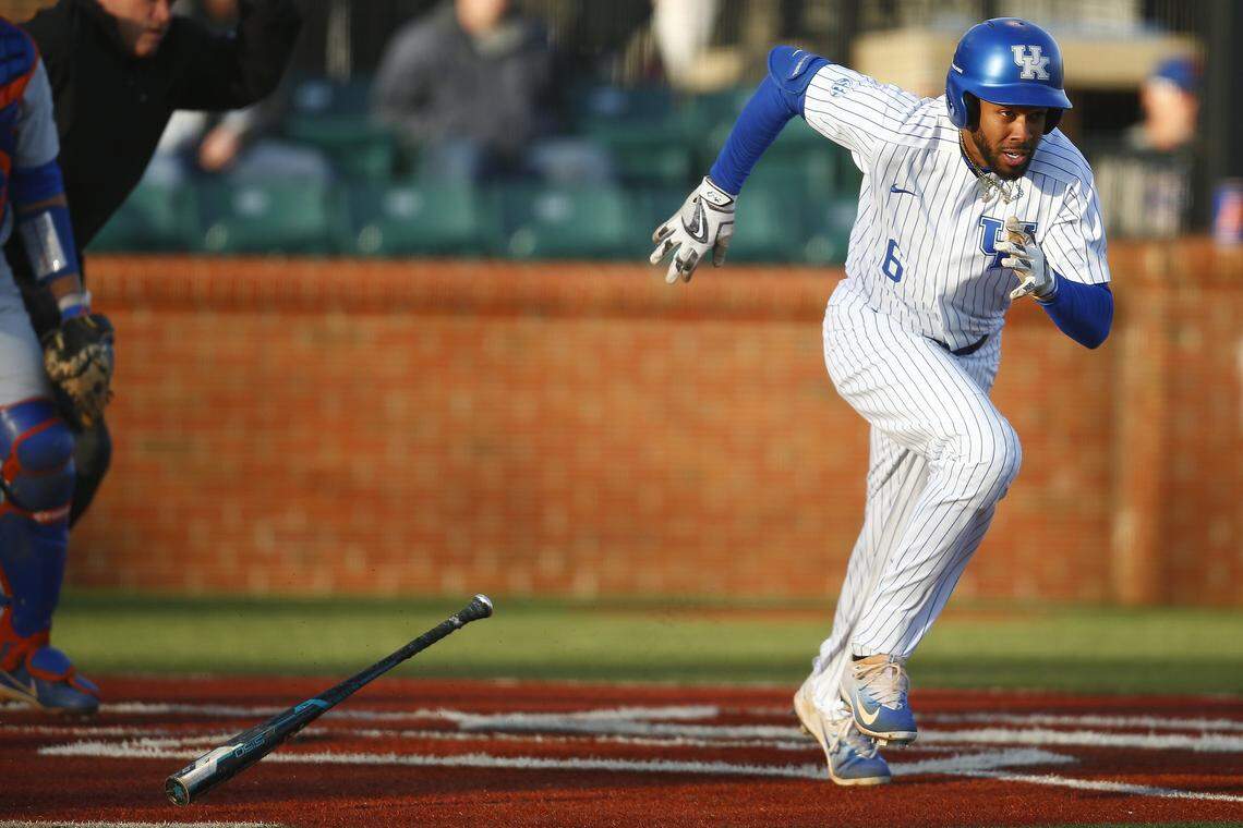 Tristan Pompey, one of Kentucky's top hitters, was drafted in the 31st round by the Minnesota Twins in 2015 but chose to play at UK instead. He is eligible to enter the draft again this year.
