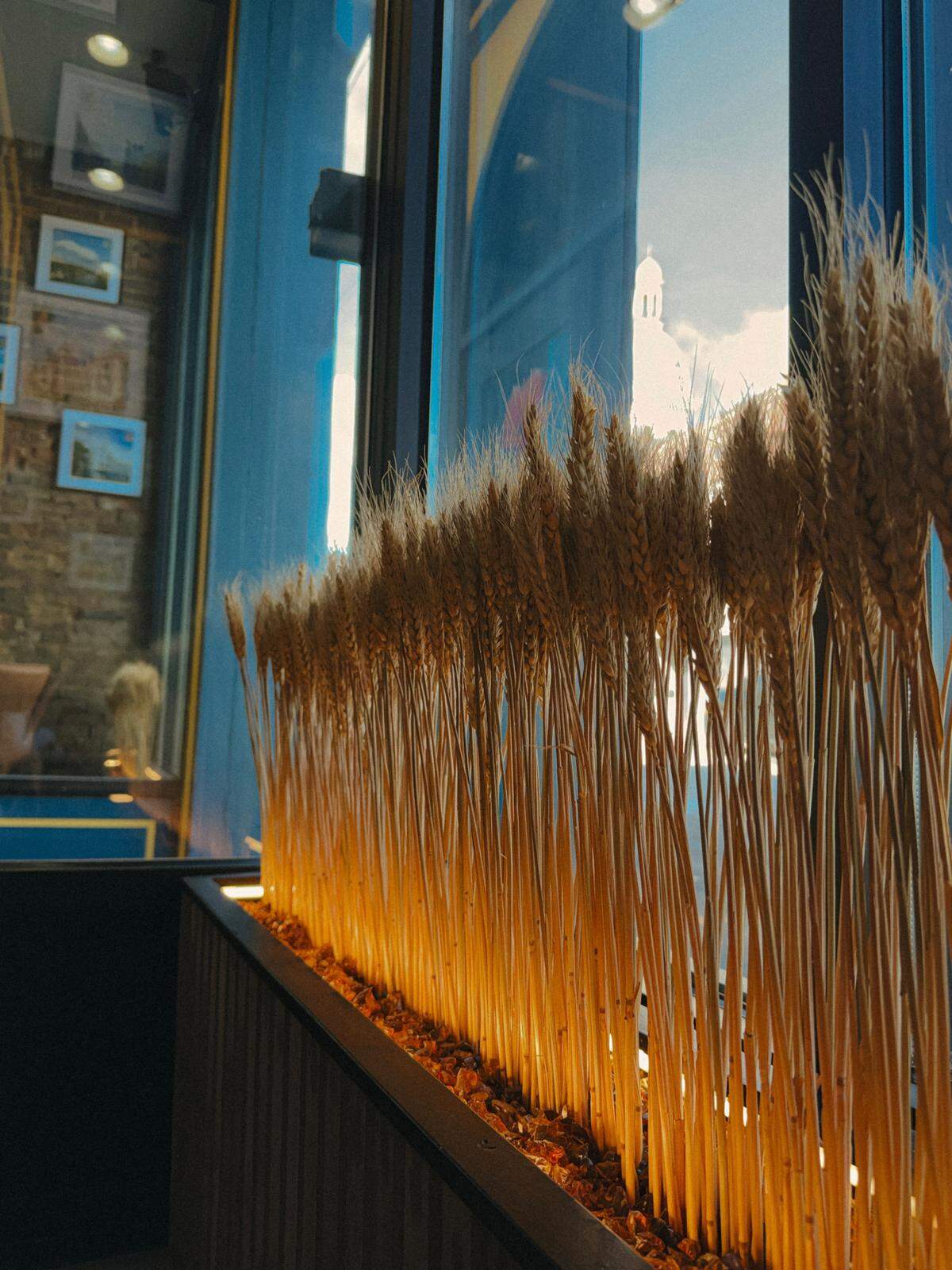 Wheat is used throughout the decor of Taste of Ukraine, a new restaurant in downtown Nicholasville. The owners say wheat is a strong symbol for the country.