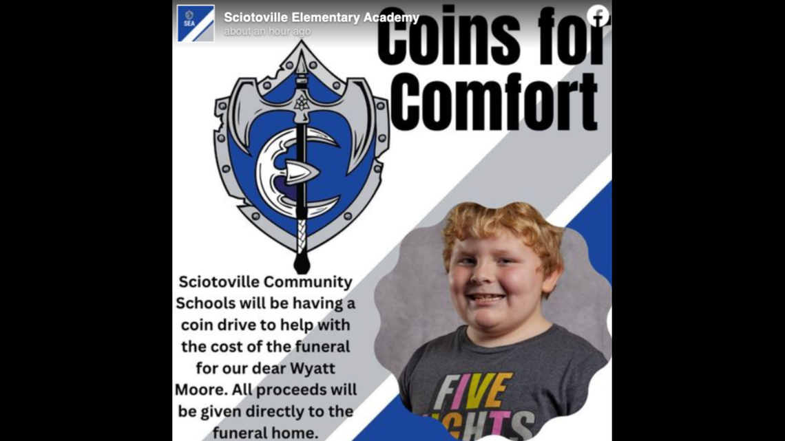 Wyatt Moore, a first-grade student at Sciotoville Elementary Academy, died in an ATV crash, cops say.