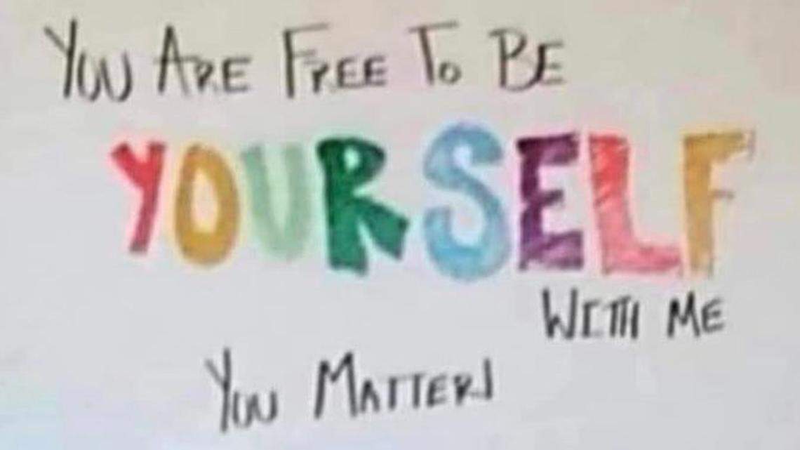 An Estill County teacher resigned April 4 after controversy erupted when he wrote a message supporting students on his classroom board.