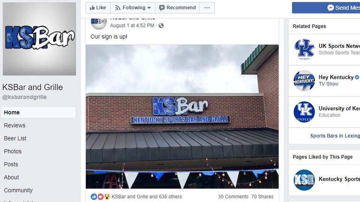 It’s coming: KSBar and Grille, the sports bar from Kentucky Sports Radio and Matt Jones, will be opening Aug. 30.