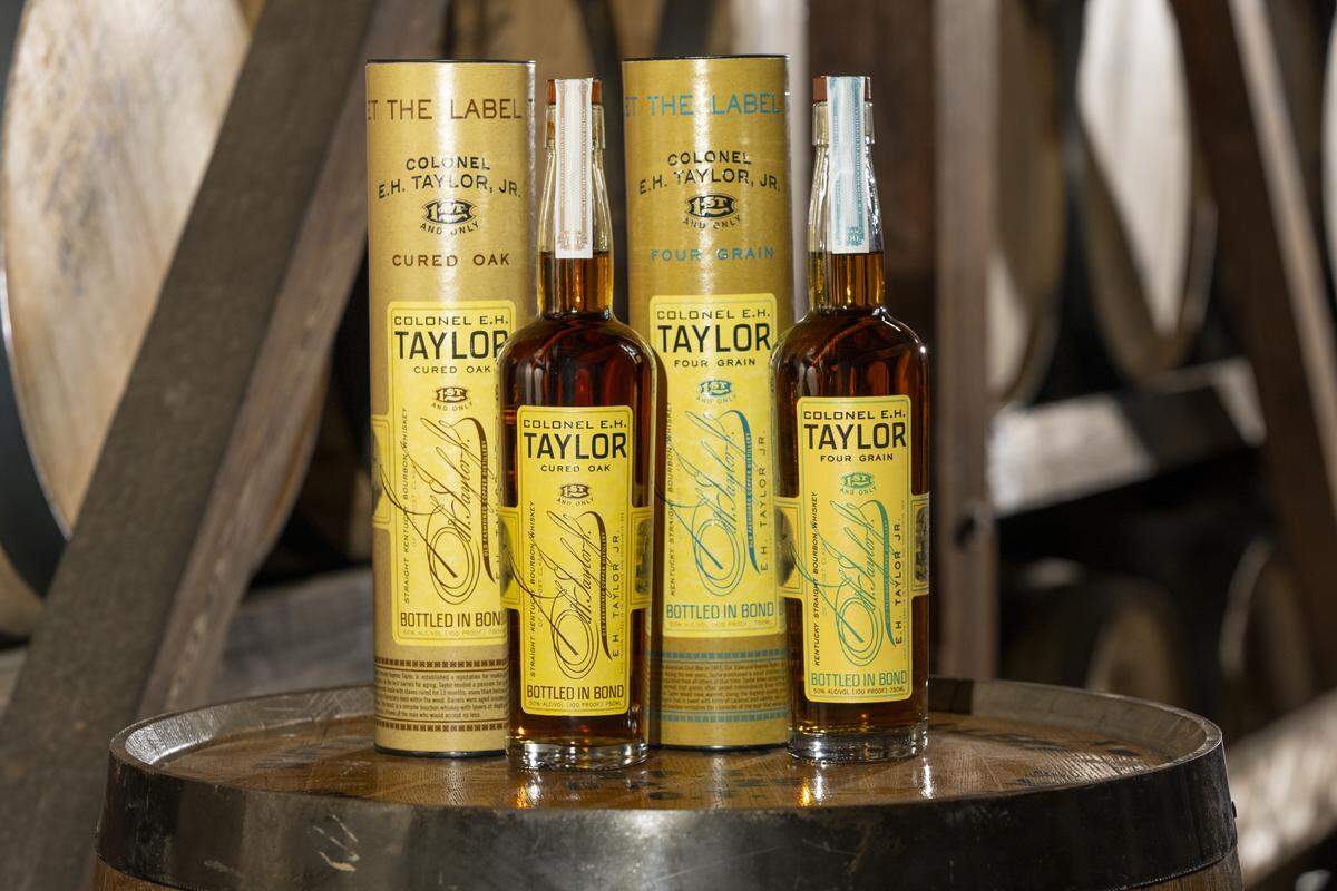 Buffalo Trace announced two releases in the Colonel E.H. Taylor Jr. family recently: Four Grain and Cured Oak. Four Grain will join the lineup as an annual release now. Cured Oak will be coming as a special release. Both are 100-proof and priced at $79.99.