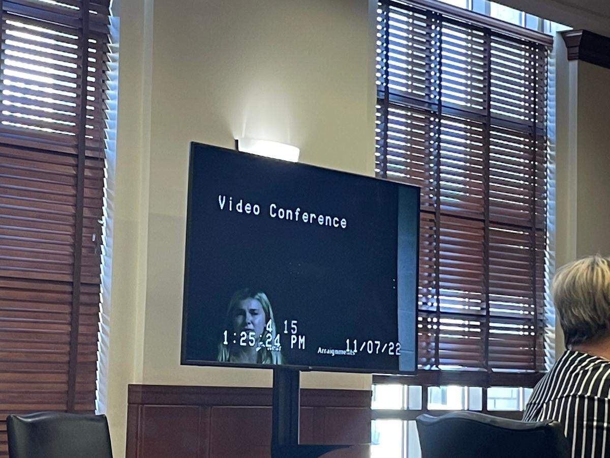 Sophia Rosing, 22, appeared in court on Monday before Judge Bruce Bell. Her bond was set at $10,000 cash with conditions if she is released.