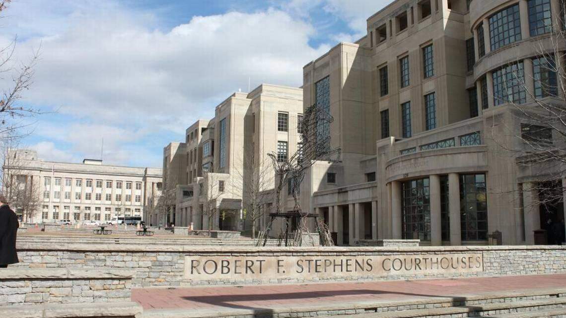 The Fayette Circuit and District courthouses in downtown Lexington.