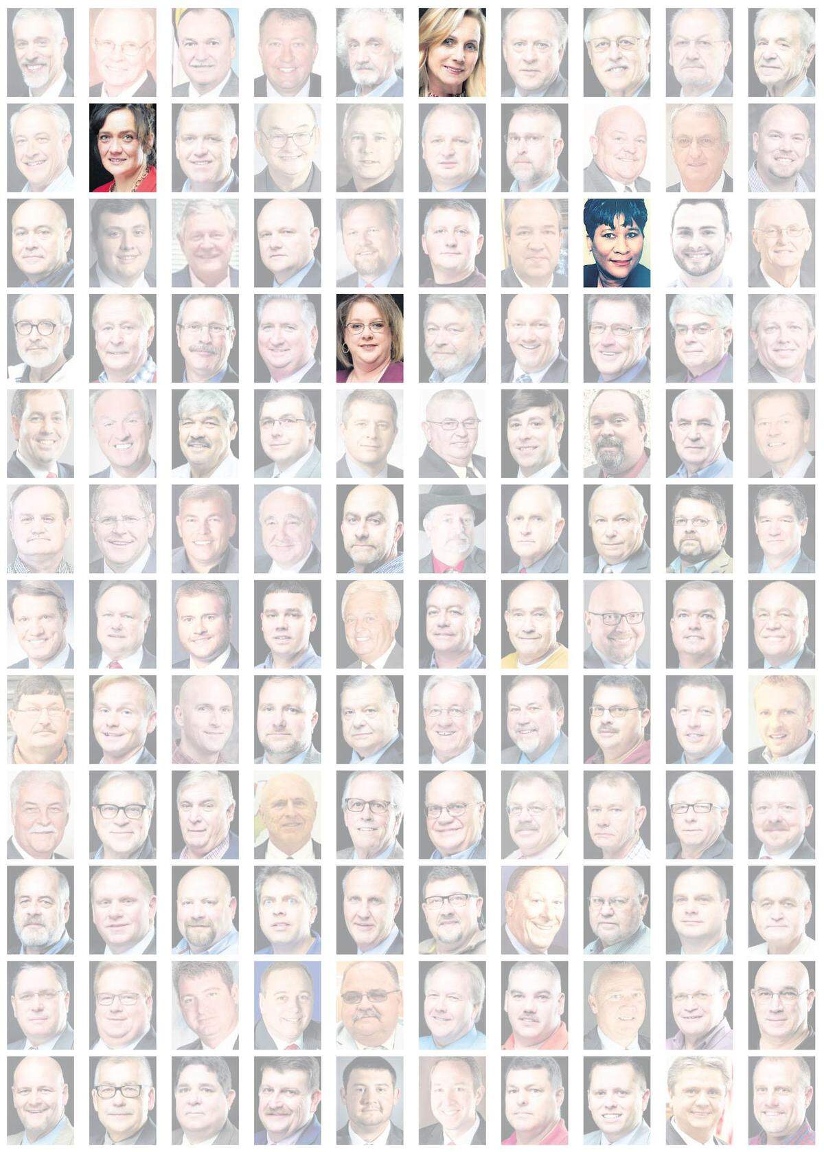 Kentucky’s judge-executives are overwhelmingly male — only four are women of Kentucky’s 120 top county officials.