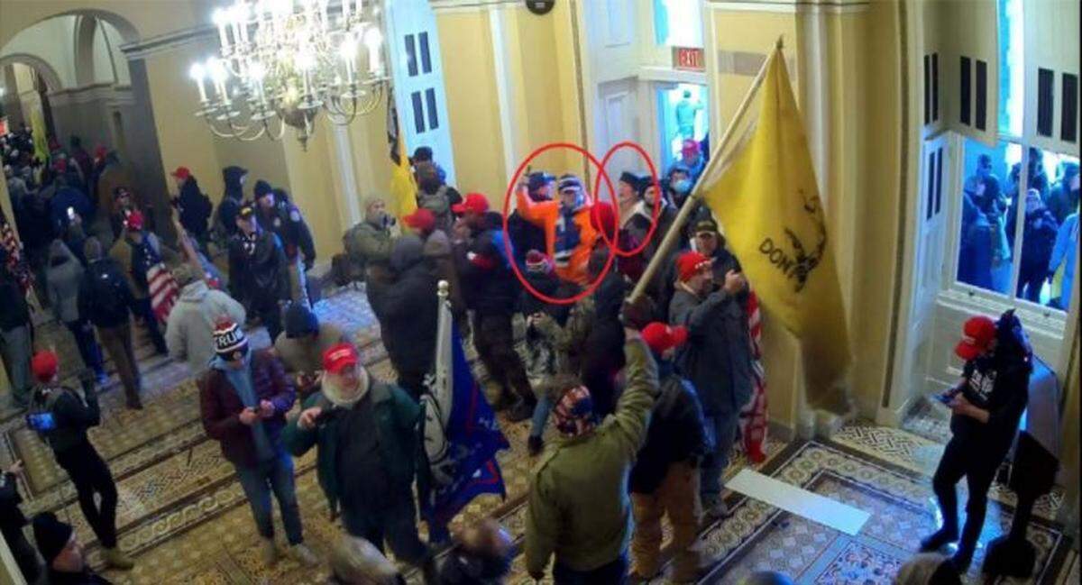 Thomas Ray Vinson and his wife, Lori Ann Vinson, were charged in connection to the Capitol riot after being seen in several photos and videos at the Capitol on Jan. 6, 2021, according to the FBI.