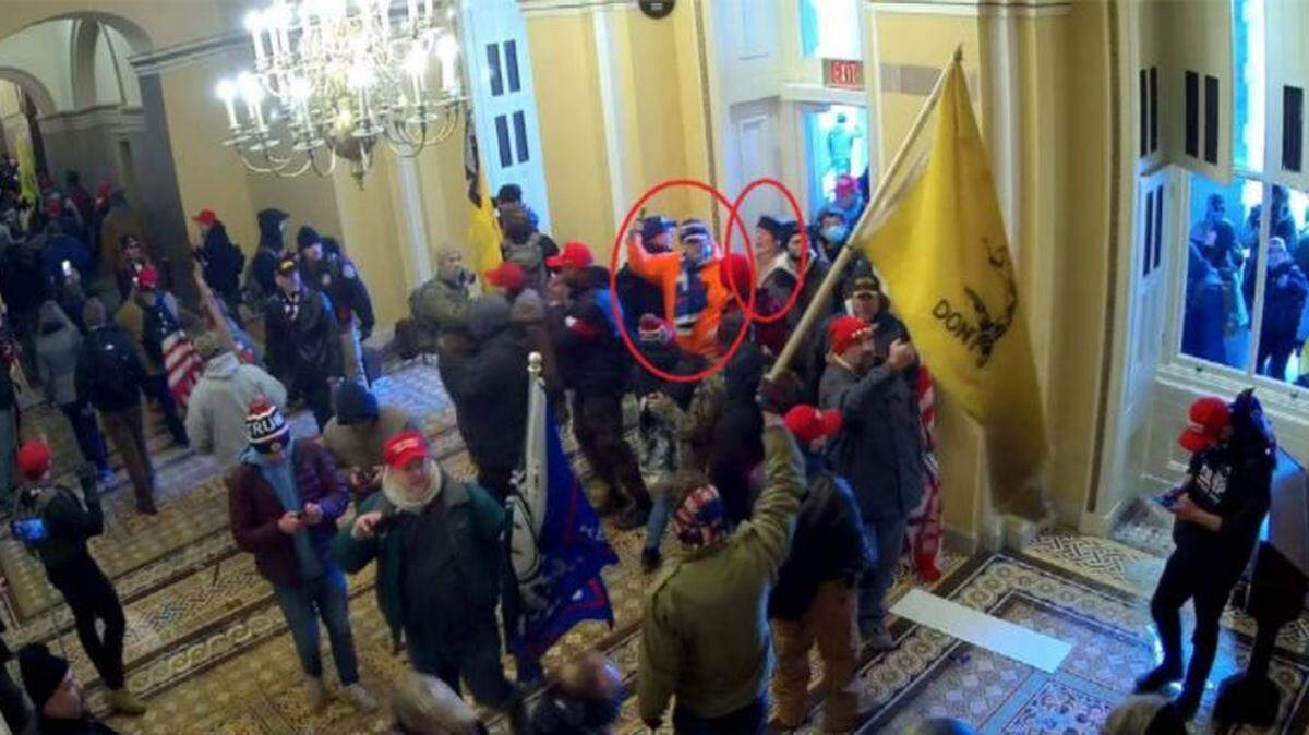 Thomas Ray Vinson and his wife, Lori Ann Vinson, were charged in connection to the Capitol riot after being seen in several photos and videos at the Capitol on Jan. 6, 2021, according to the FBI.