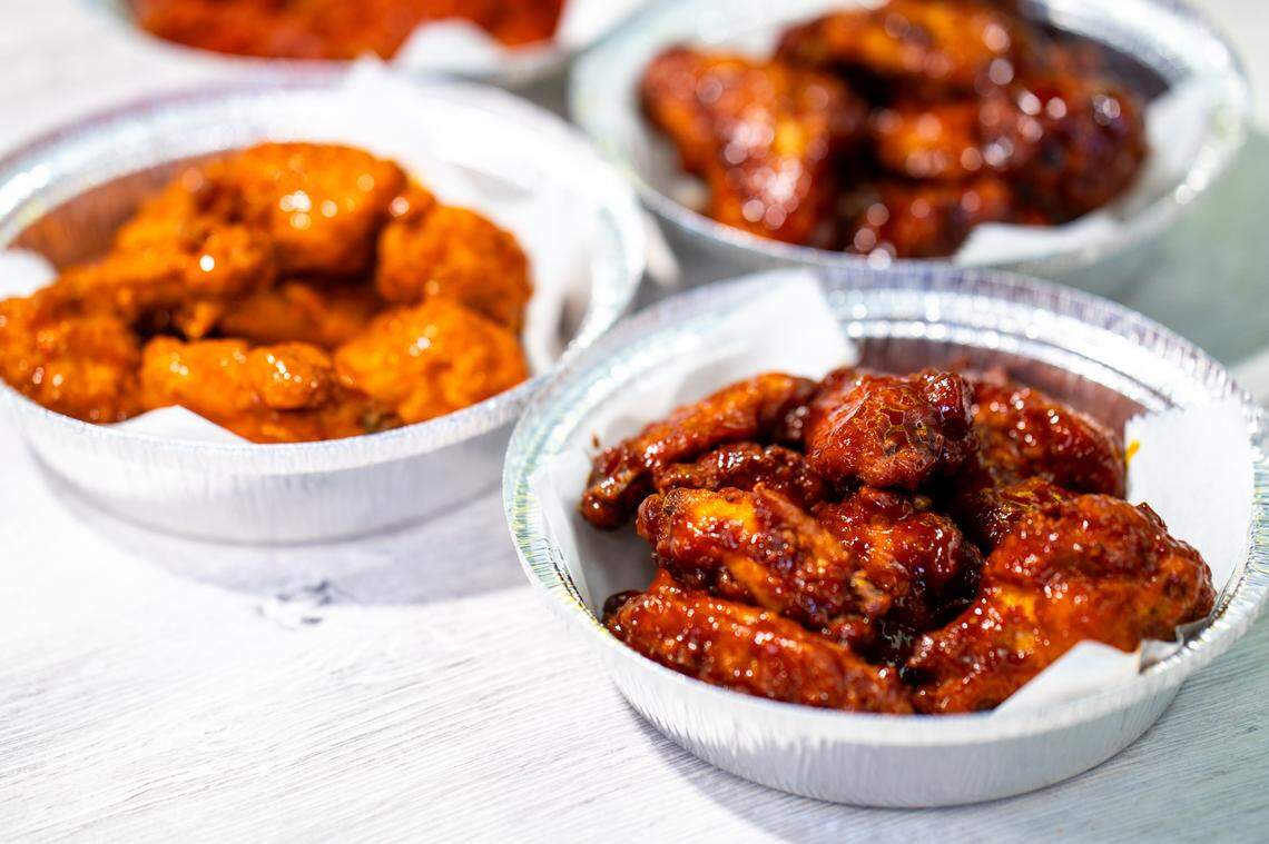 Chicken wings are popular items on the menu at Naz’s Halal Food, which has 41 locations, mainly in the New York and Washington D.C. areas.