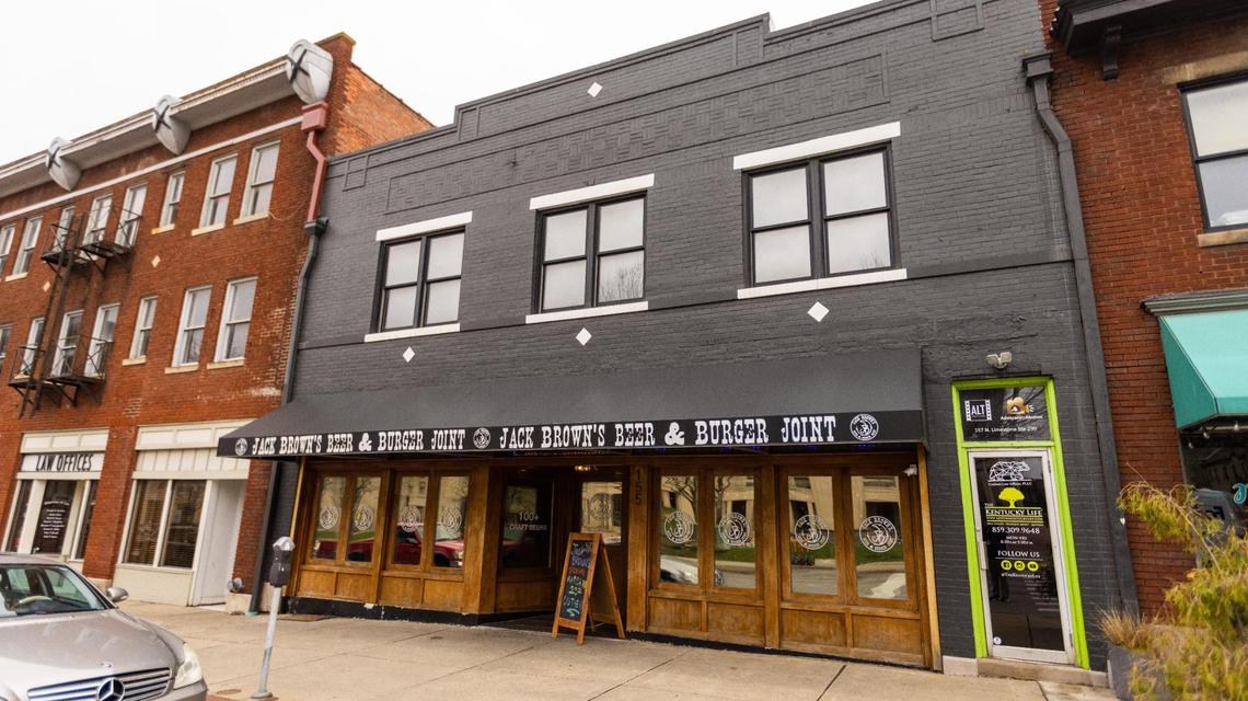 Jack Brown’s Beer and Burger Joint is at 155 N. Broadway, also the former home of Merit Furniture.