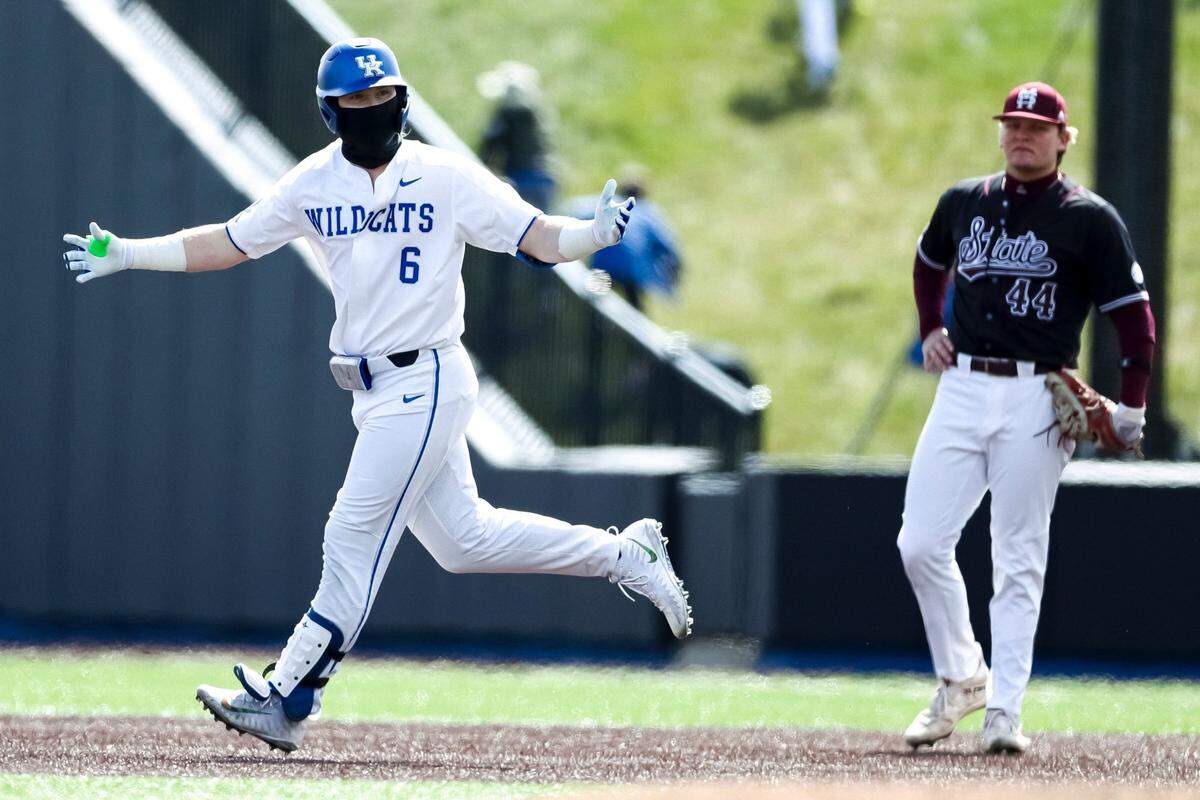 Reuben Church homered and drove in a pair of runs Sunday during Kentucky’s frosty-cold 17-3 victory over Mississippi State at Kentucky Proud Park.