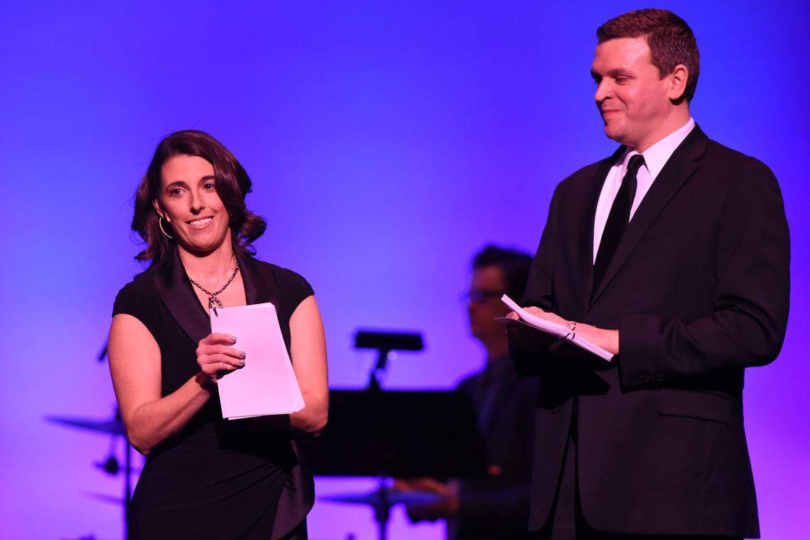 The Lexington Theatre Company artistic director Lyndy Franklin-Smith and her husband, Jeromy Smith, the co-founder and producing director of the company.