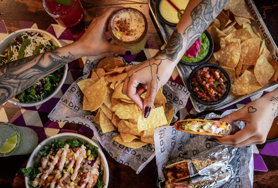 Condado Tacos offers build-your-own tacos, nachos and bowls, with almost a dozen different protein options.
