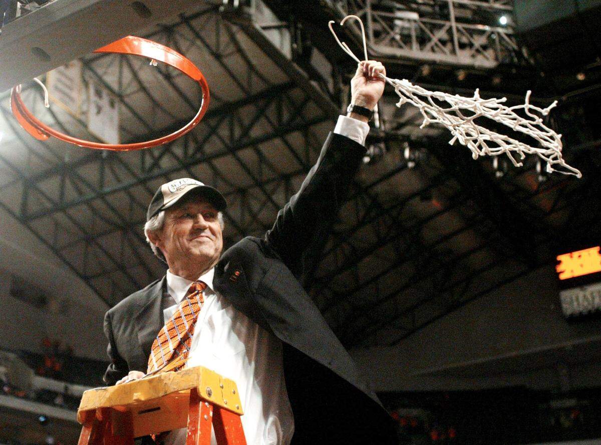 Former Kentucky basketball coach Eddie Sutton went on to lead Oklahoma State to two Final Four appearances.