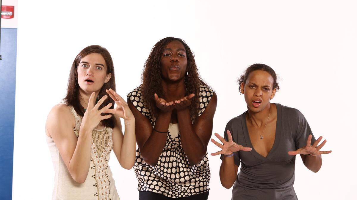 UK women's basketball players (from left) Carly Morrow, Victoria Dunlap and Amber Smith call themselves "Earth, Wind and Fire."      