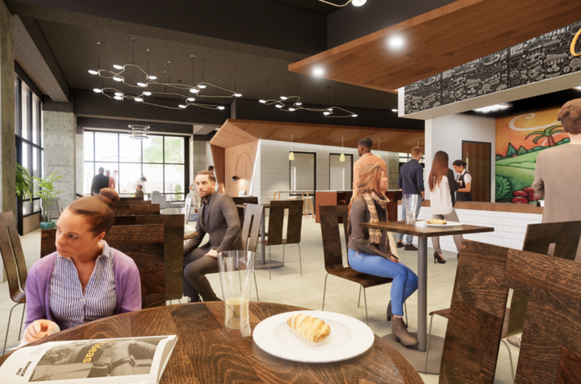The Cornerstone Exchange will be on the ground floor of the new building going up at Winslow and Limestone. It also will have 900 parking spaces and UK’s esports theater as well as Cup of Common Wealth, Rolling Oven and West Sixth Brewing.