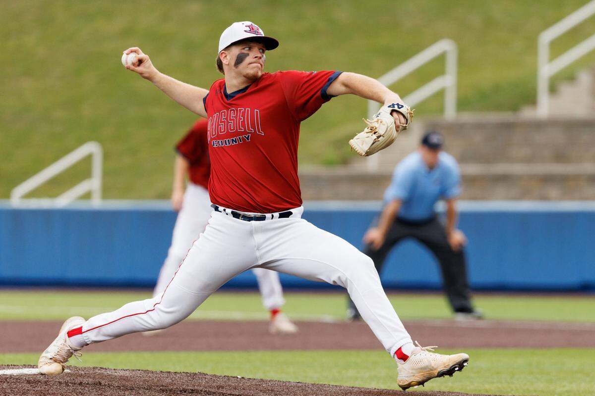 Russell County’s Nathan Lawson allowed one run on two hits and struck out six in a complete game victory over Madison Central at Kentucky Proud Park on Thursday night.