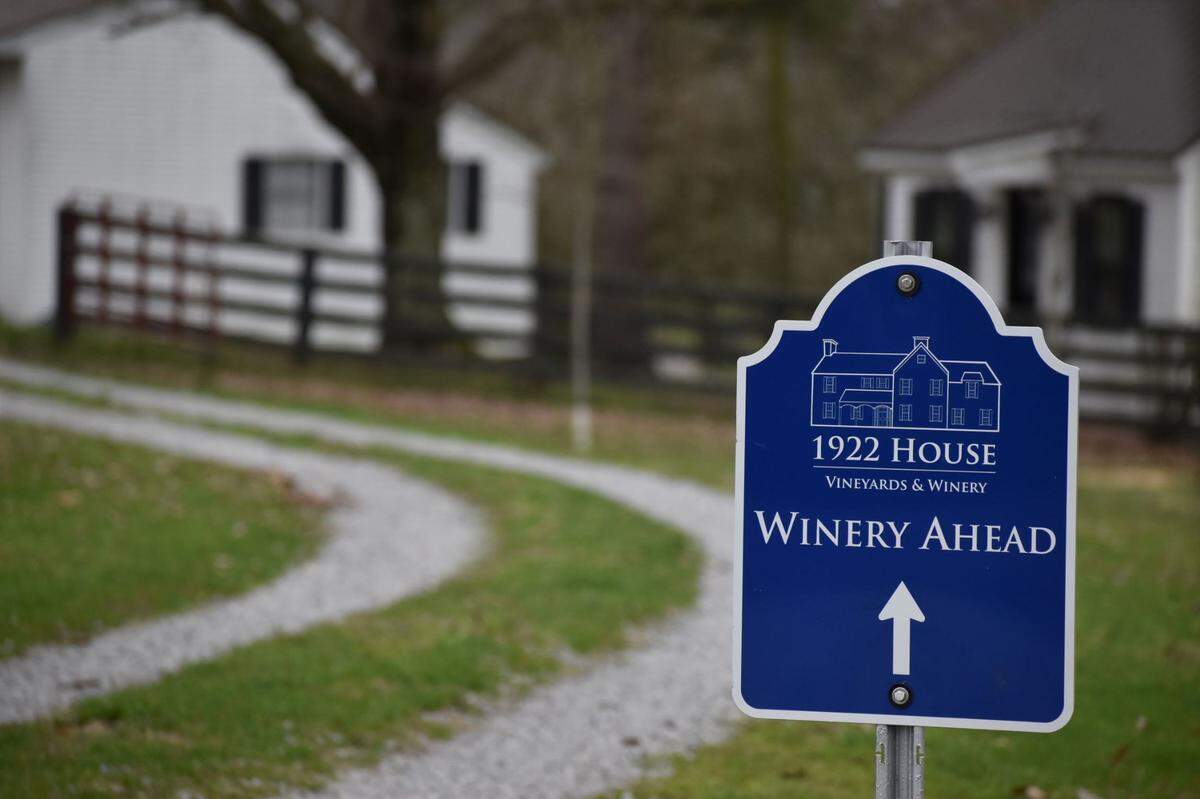 1922 House Winery is unique among Kentucky wineries. The wine is made in a garage on the family farm in Nicholasville.