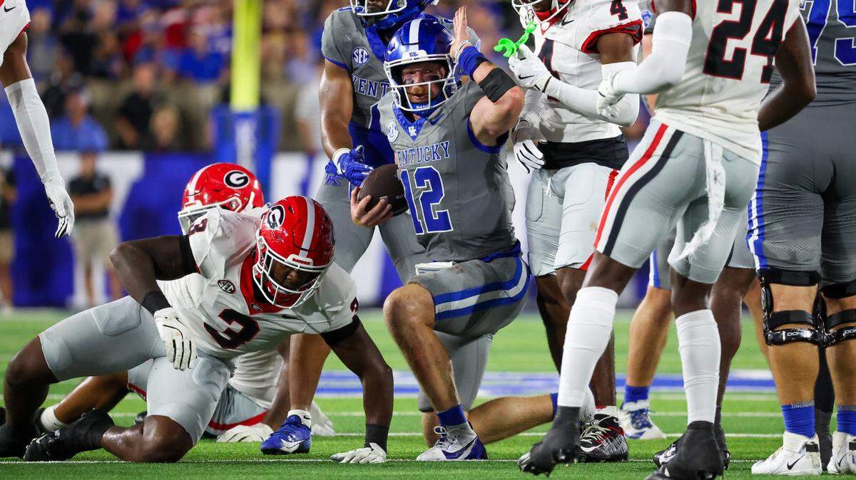 Kentucky Wildcats quarterback Brock Vandagriff has thrown for just 144 yards with no touchdowns in the last two games.