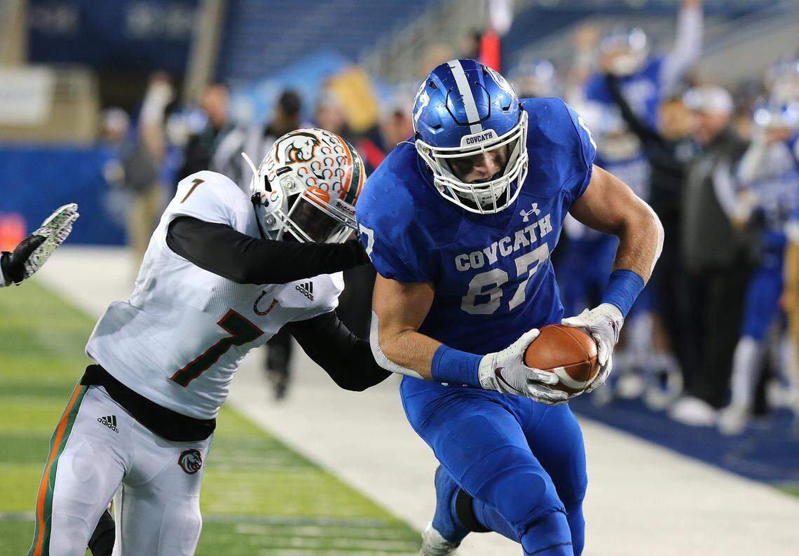 Michael Mayer helped lead Covington Catholic to the Class 5A state championship and will play college football for Notre Dame.