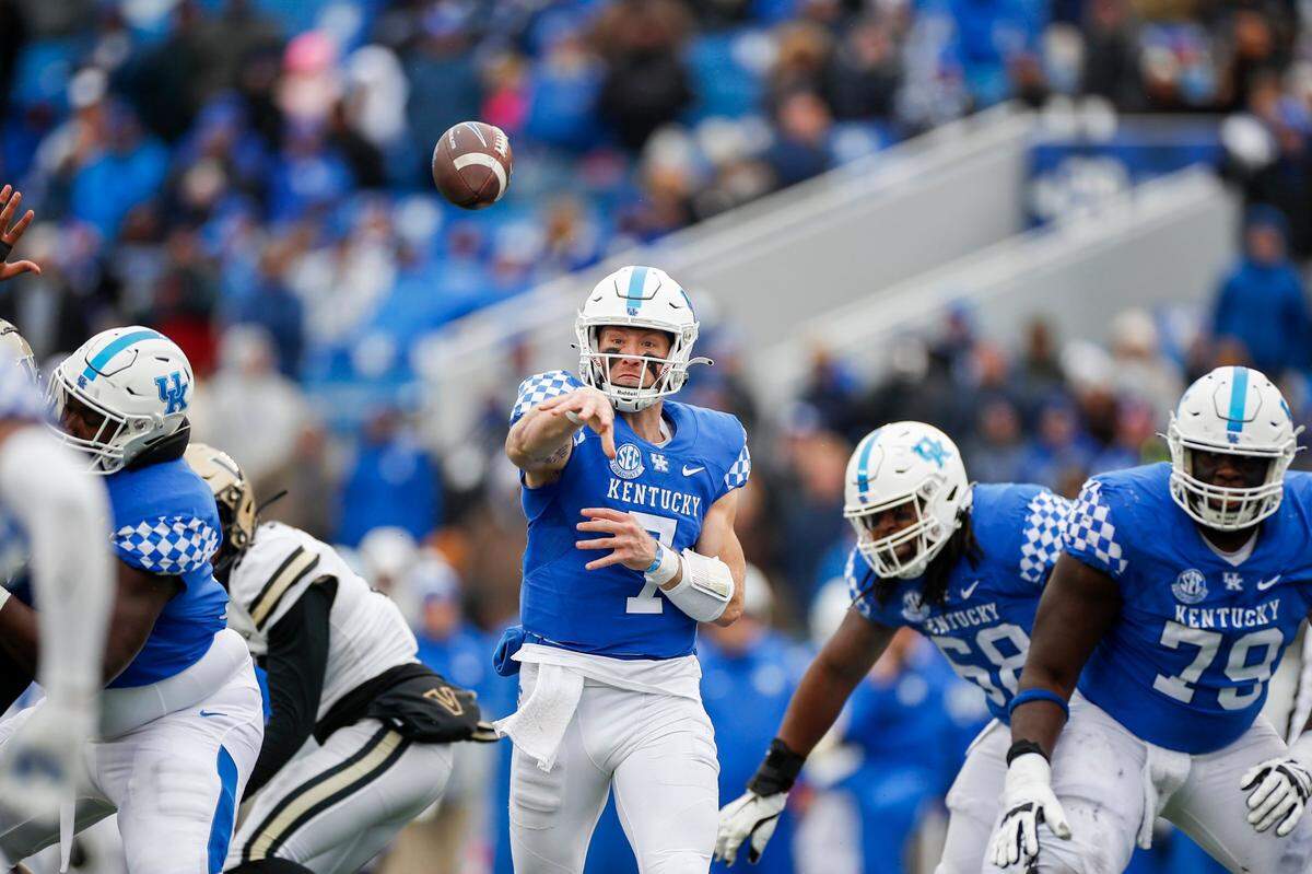 “I learned how to battle through adversity, “ Will Levis said Friday when asked about Kentucky’s 2022 football season. “I think I became a better player, better quarterback because of it.”