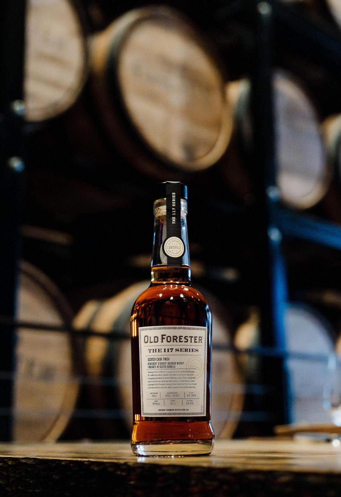 Old Forester 117 Series: Scotch Finish will be available at the distillery on Main Street in Louisville beginning Dec. 12, and at select stores in Kentucky. It has a suggested retail price of $59.99.