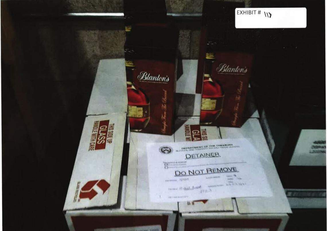 When investigators raided the Justins’ House of Bourbon warehouse in Washington, D.C., they “voluntarily detained” hundreds of bottles of Blanton’s and other bourbon pending further investigation.