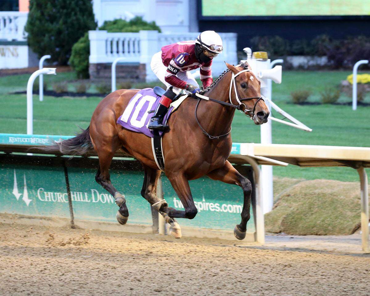 Epicenter, the second choice in the morning line for the Kentucky Derby, broke his maiden in his second attempt at Churchill Downs on Nov. 13, 2021.