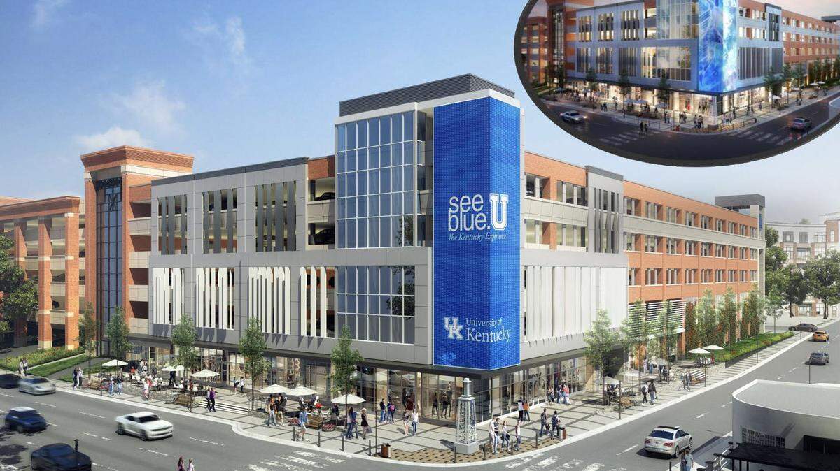 UK plans to turn the former Kennedy’s Bookstore on South Limestone into new parking and retail space.