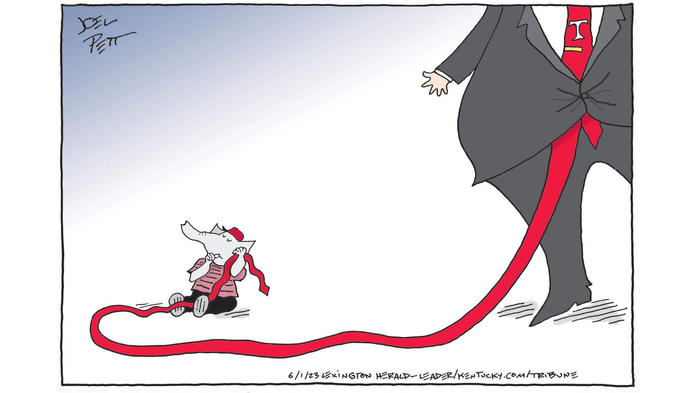 Joel Pett: GOP security blanket